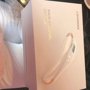 Opened NEVER USED LOVEDOCK laser hair removal device rose gold white machine new